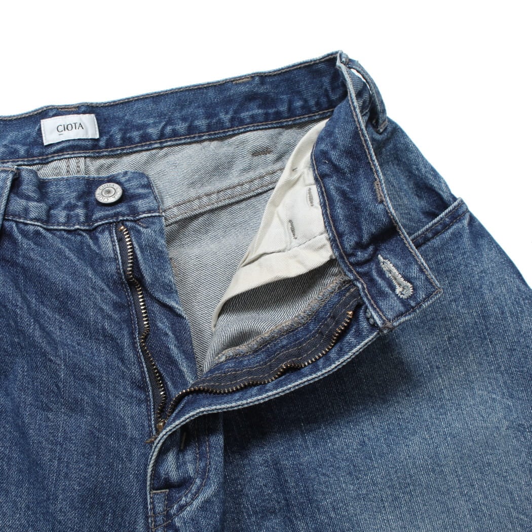 CIOTA シオタ 13.5oz Wide Baggy ワイドバギーデニム ミディアムブルー PTL-27WBG-PIMBL
