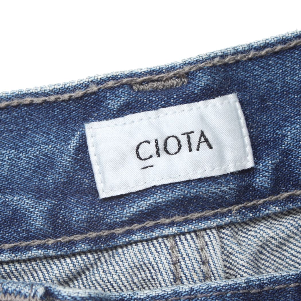CIOTA シオタ 13.5oz Wide Baggy ワイドバギーデニム ミディアムブルー PTL-27WBG-PIMBL