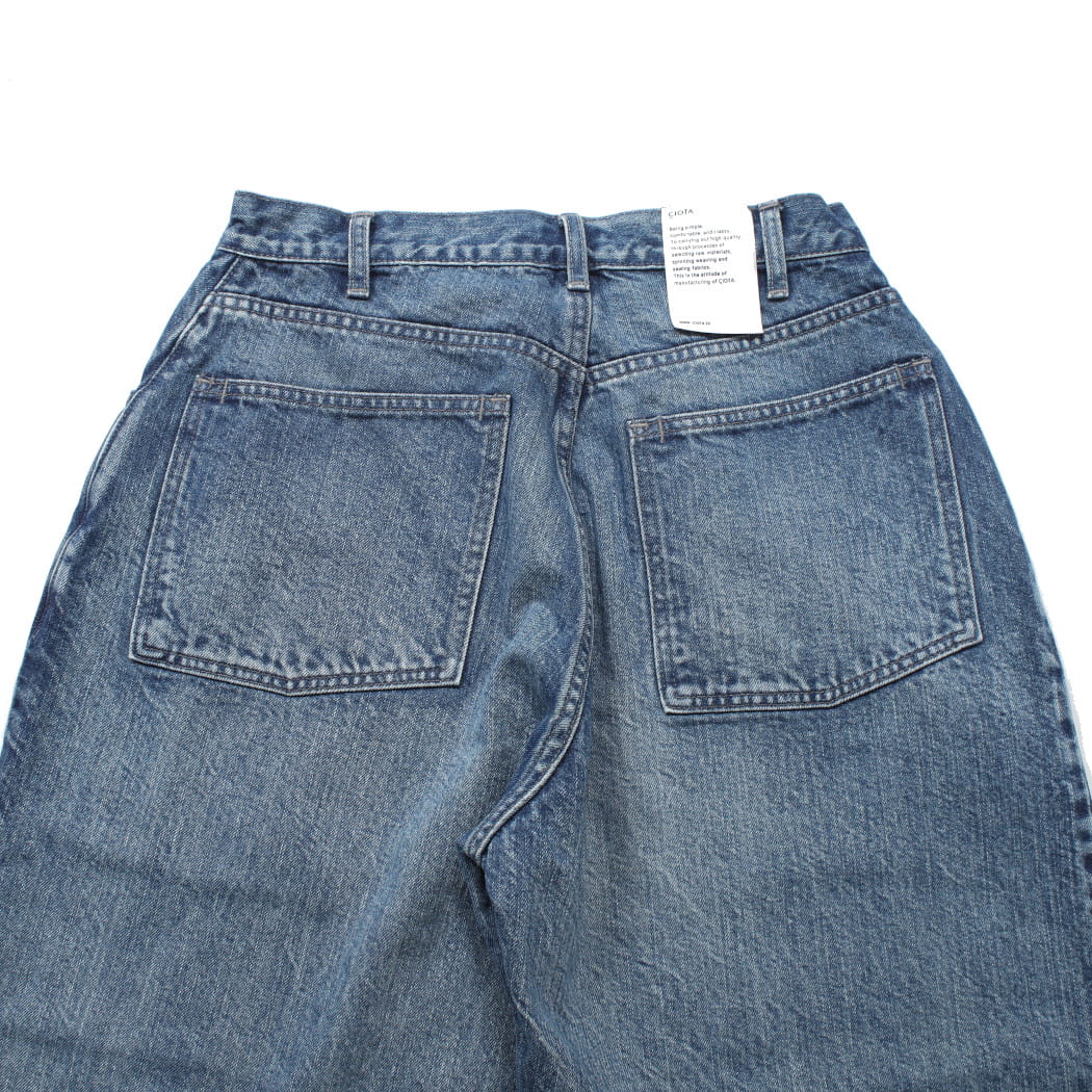 CIOTA シオタ 13.5oz Wide Baggy ワイドバギーデニム ミディアムブルー PTL-27WBG-PIMBL