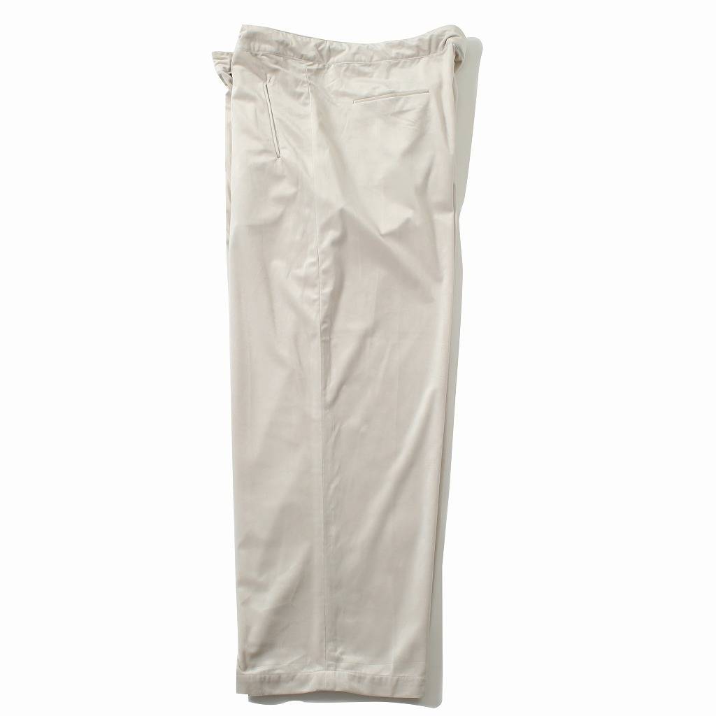 ATHA アタ ワイドイージーパンツ オフホワイト VELVET GATHER WIDE EASY TROUSERS