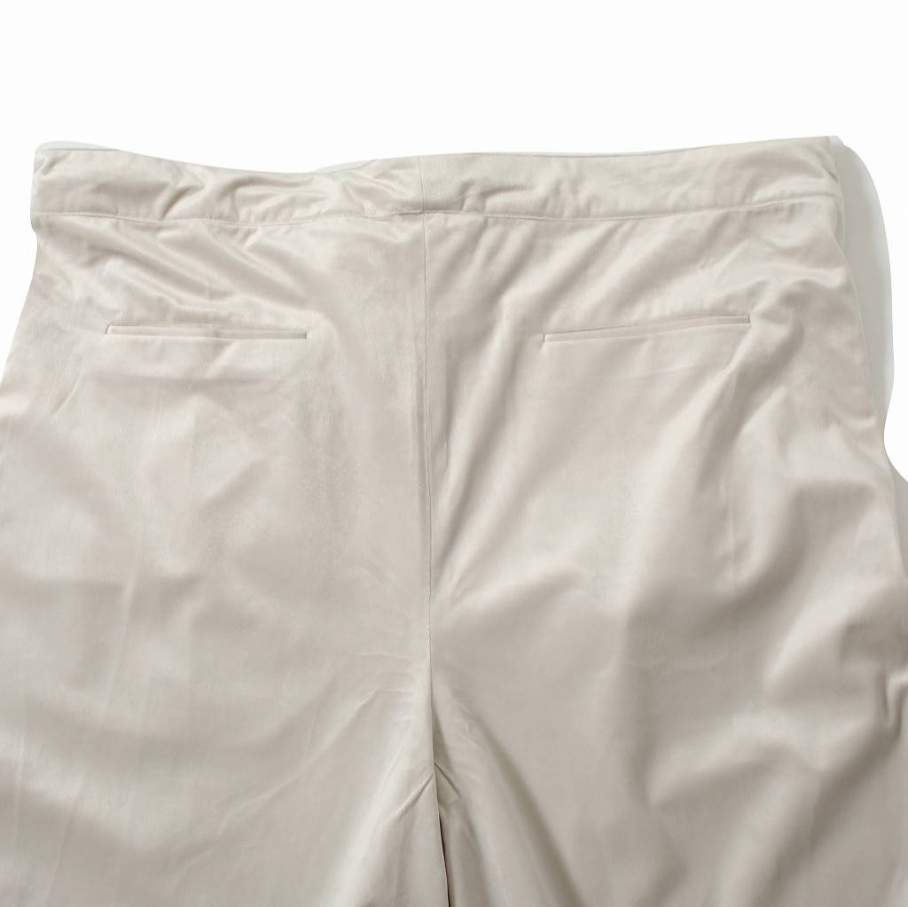 ATHA アタ ワイドイージーパンツ オフホワイト VELVET GATHER WIDE EASY TROUSERS