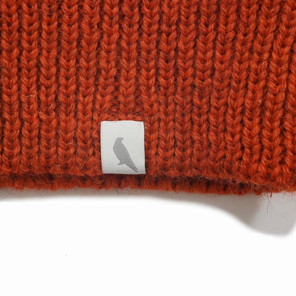 PEREGRINE ペレグリン ケーブルニット ウール クルーネック オレンジ