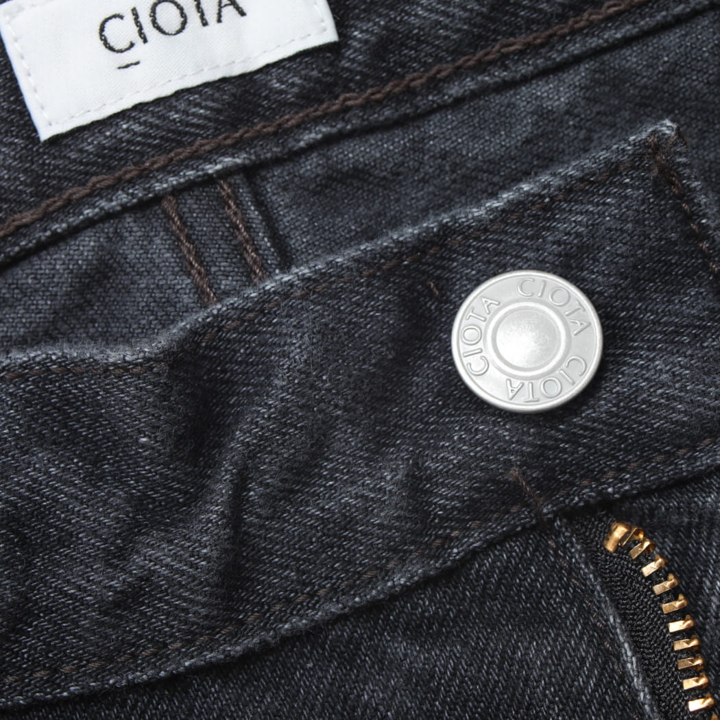 CIOTA シオタ 13.5oz Wide Baggy ワイドバギーデニム ミディアムブラック PTL-27WBG-MBK