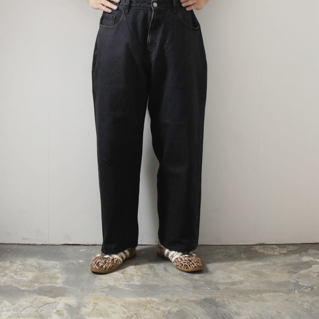 CIOTA シオタ 13.5oz Wide Baggy ワイドバギーデニム ミディアムブラック PTL-27WBG-MBK