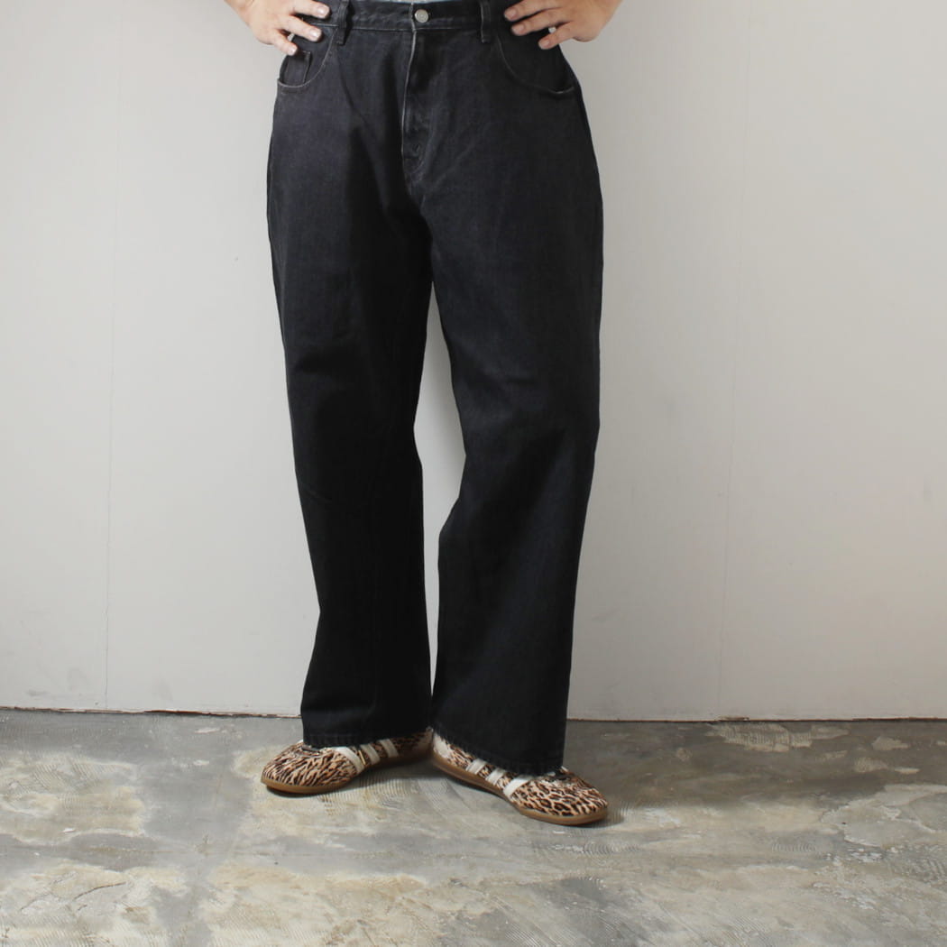 CIOTA シオタ 13.5oz Wide Baggy ワイドバギーデニム ミディアムブラック PTL-27WBG-MBK