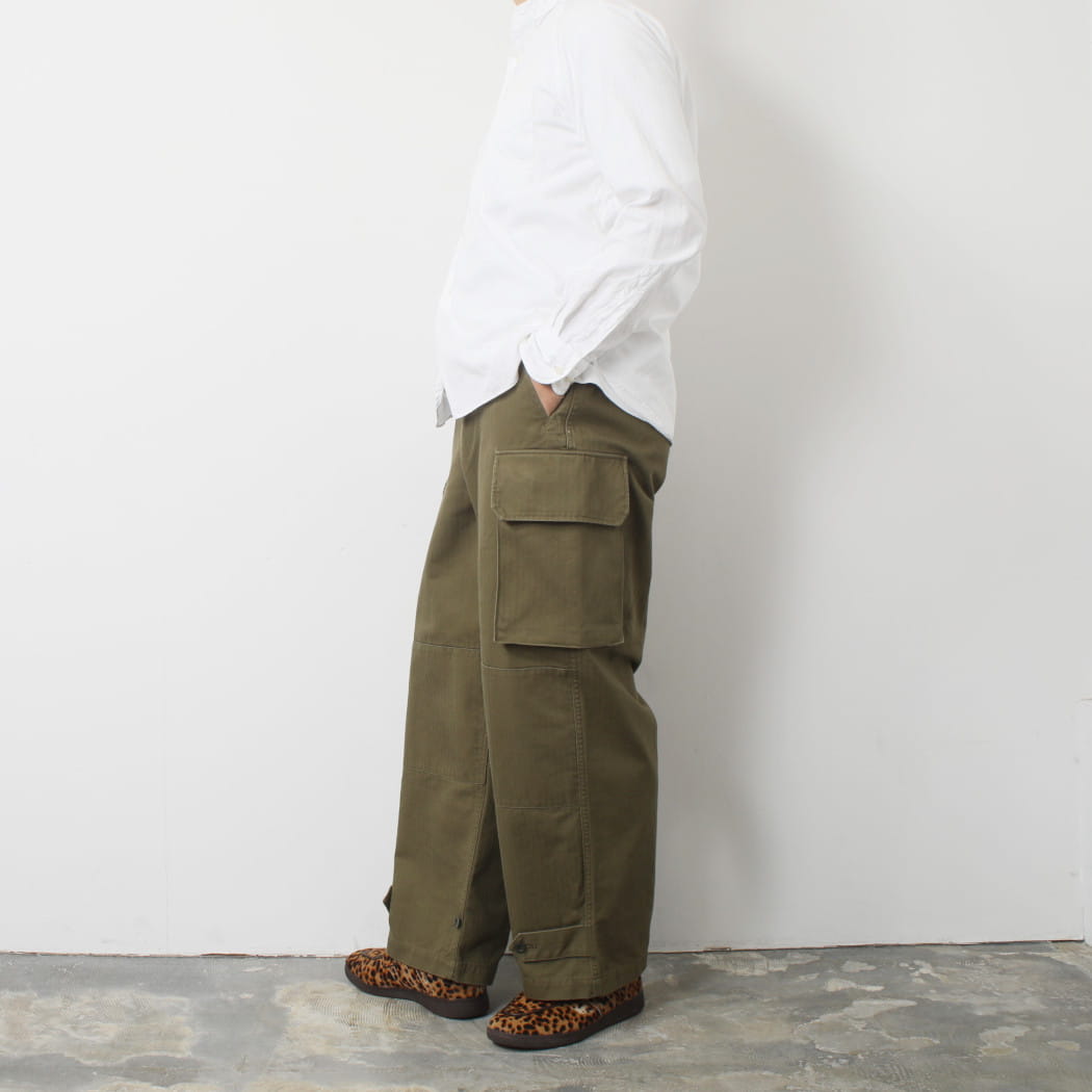 CIOTA シオタ ヘリンボン M-47 フィールドパンツ ダークオリーブ