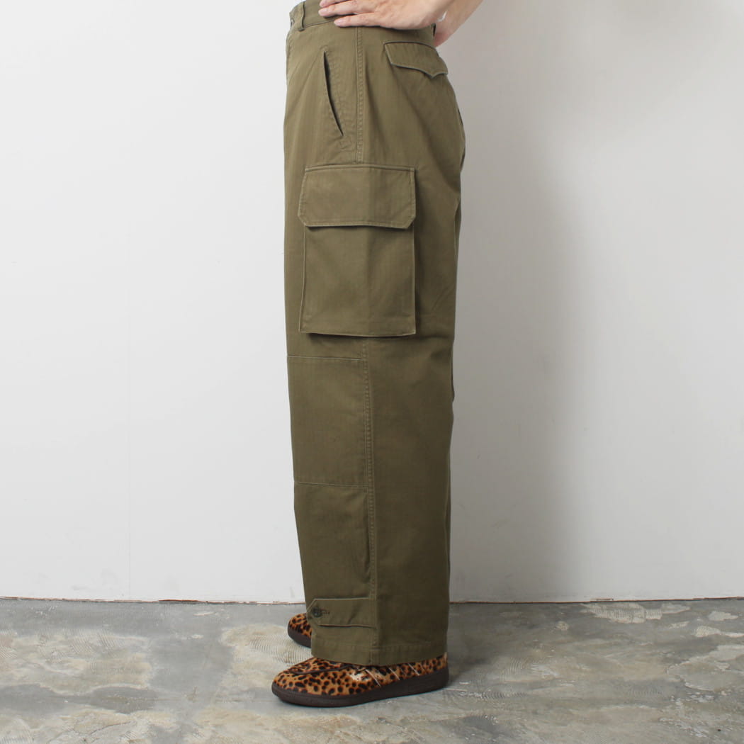 CIOTA シオタ ヘリンボン M-47 フィールドパンツ ダークオリーブ