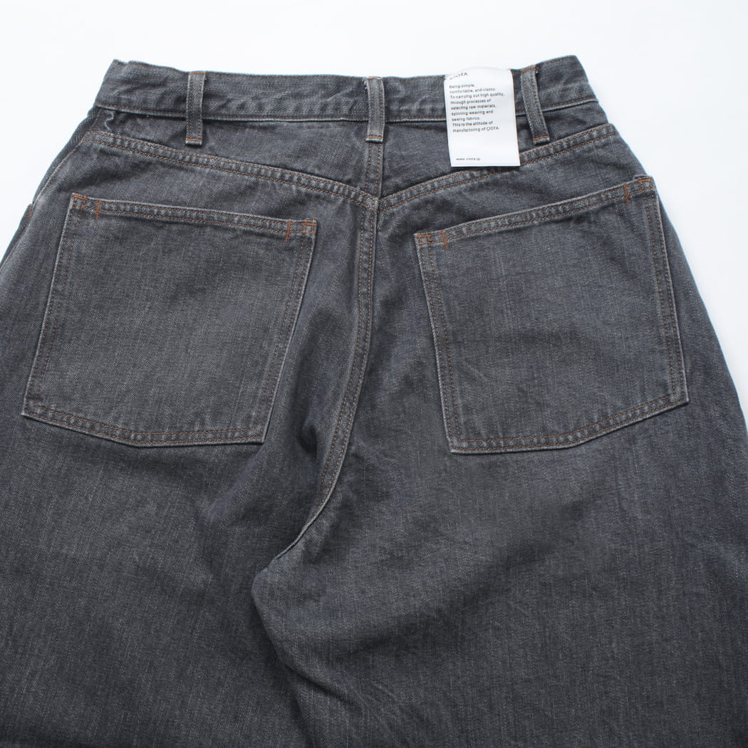 CIOTA シオタ 13.5oz Wide Baggy ワイドバギーデニム ミディアムグレー