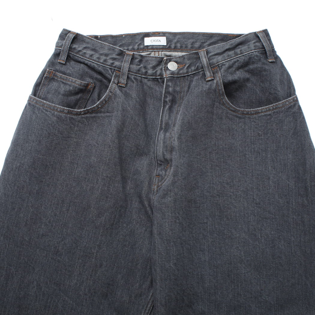 CIOTA シオタ 13.5oz Wide Baggy ワイドバギーデニム ミディアムグレー PTL-27WBG-MGR