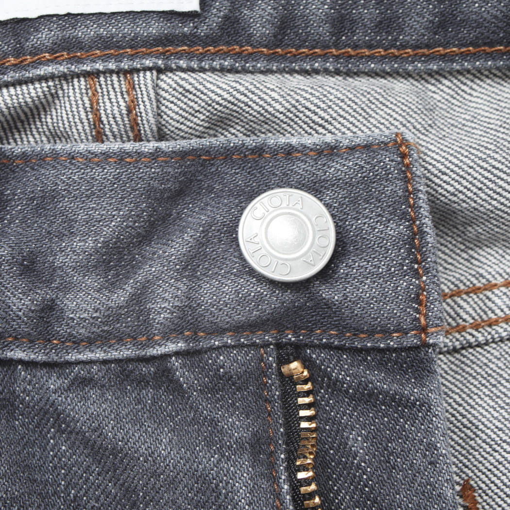 CIOTA シオタ 13.5oz Wide Baggy ワイドバギーデニム ミディアムグレー PTL-27WBG-MGR