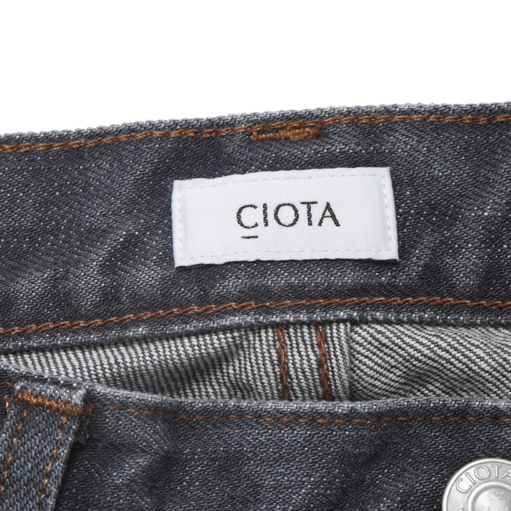 CIOTA シオタ 13.5oz Wide Baggy ワイドバギーデニム ミディアムグレー PTL-27WBG-MGR