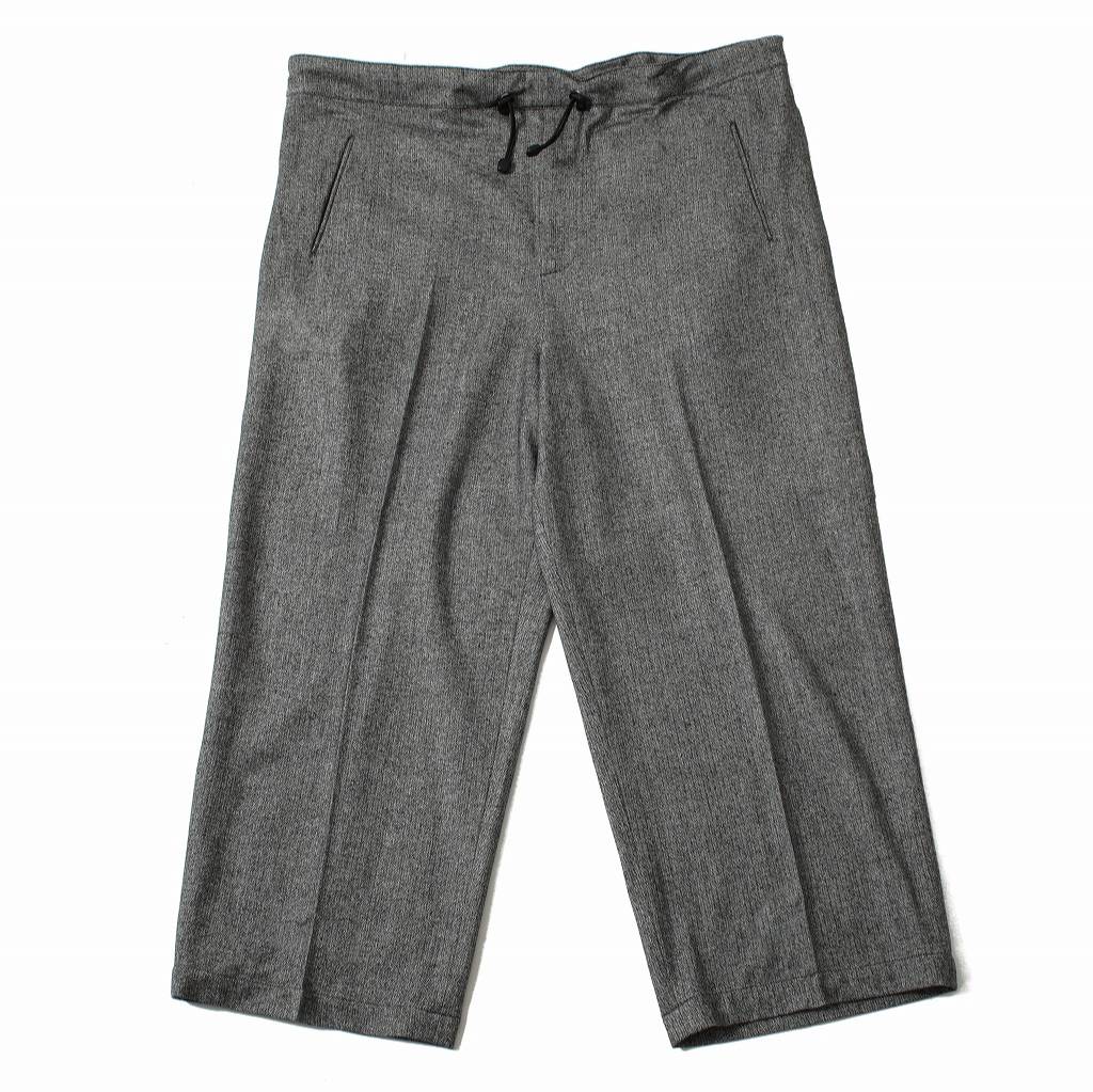ATHA アタ ワイドイージーパンツ グレー CLASSICAL HERRINGBONE GATHER WIDE EASY TROUSERS