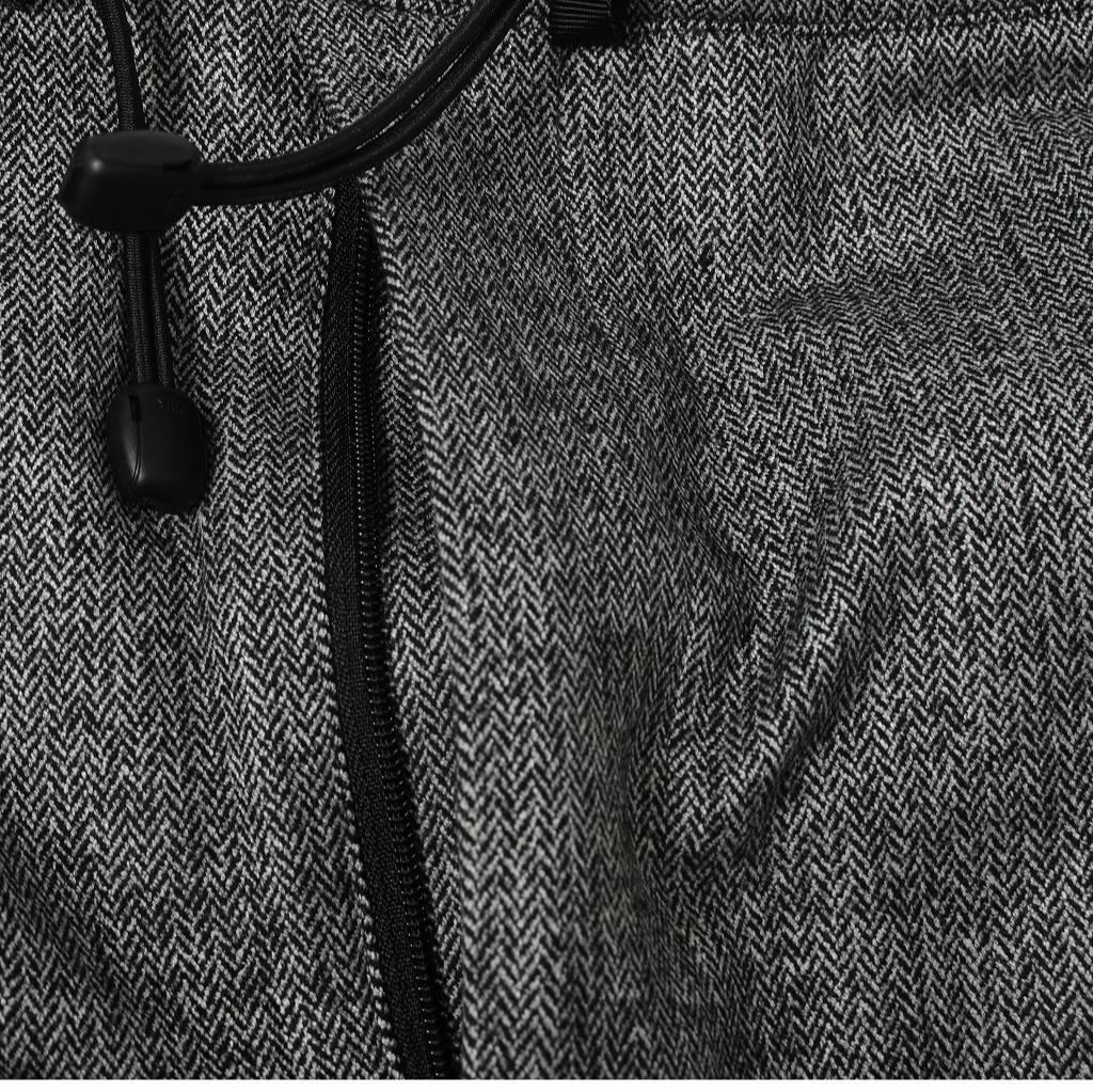 ATHA アタ ワイドイージーパンツ グレー CLASSICAL HERRINGBONE GATHER WIDE EASY TROUSERS
