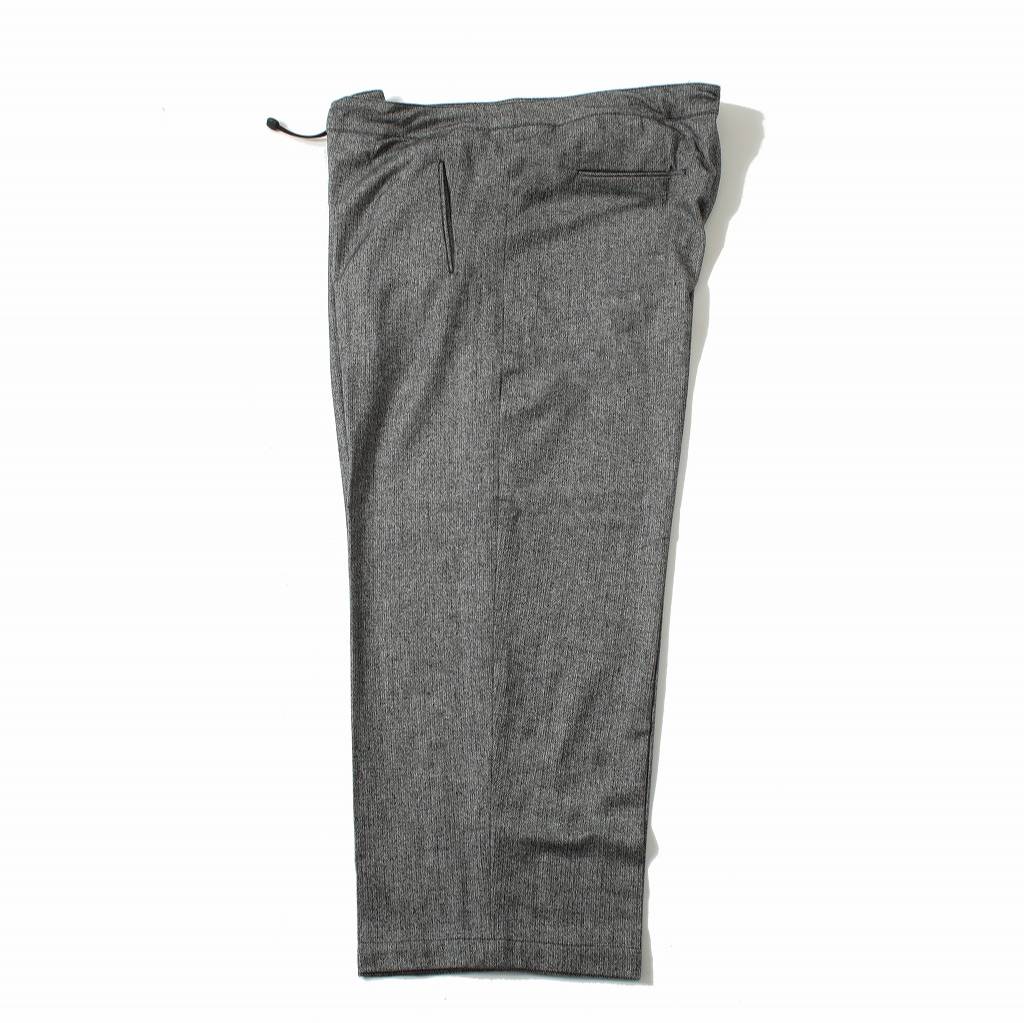 ATHA アタ ワイドイージーパンツ グレー CLASSICAL HERRINGBONE GATHER WIDE EASY TROUSERS