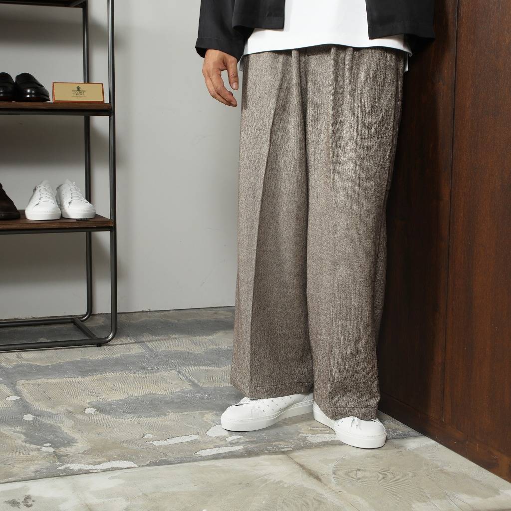 パンツ VAPORIZE / Herringbone Wide Slacks VAPORIZE / Herringbone Wide Slacks
