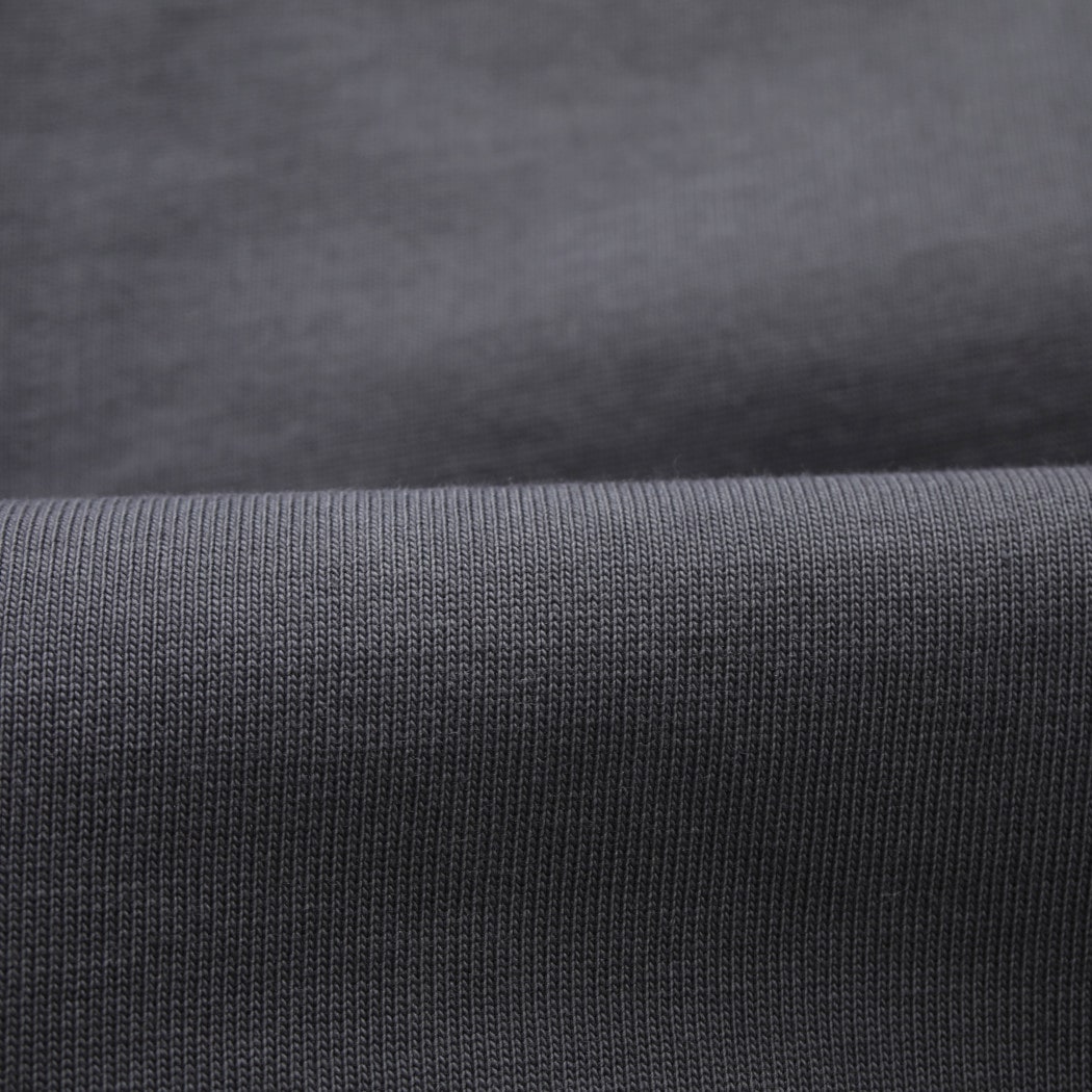 GYMPHLEX ジムフレックス コットン ジップ カーディガン チャコールグレー