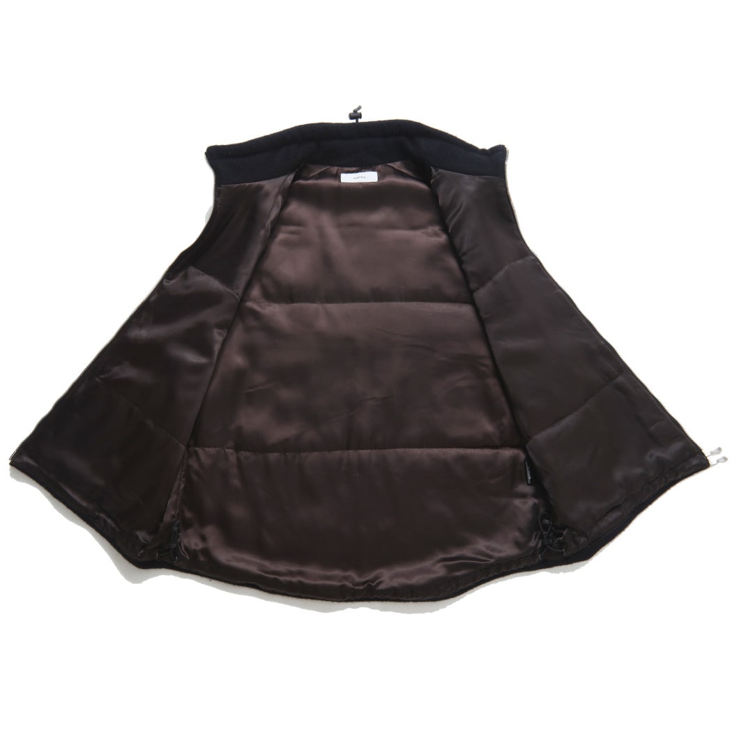 marka マーカ スーパー130's ナッピングウール ベスト ダークネイビー