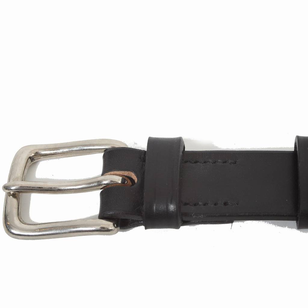 Hardy&Cleverley ハーディーアンドクレヴァリー UKサドルレザーベルト イギリス製 ブラック