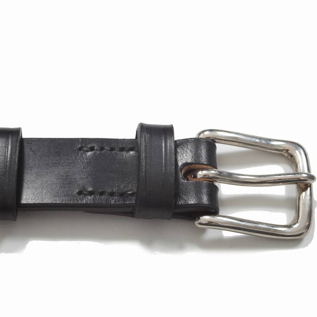 Hardy&Cleverley ハーディーアンドクレヴァリー UKサドルレザーベルト イギリス製 ブラック