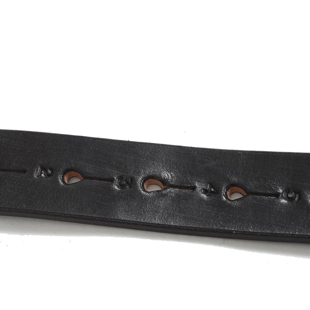 Hardy&Cleverley ハーディーアンドクレヴァリー UKサドルレザーベルト イギリス製 ブラック