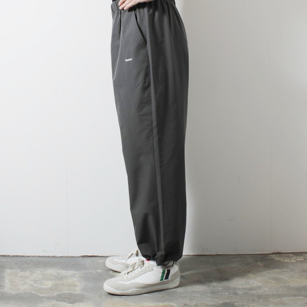 GYMPHLEX ジムフレックス ポリエステルダブルクロス イージーパンツ チャコール