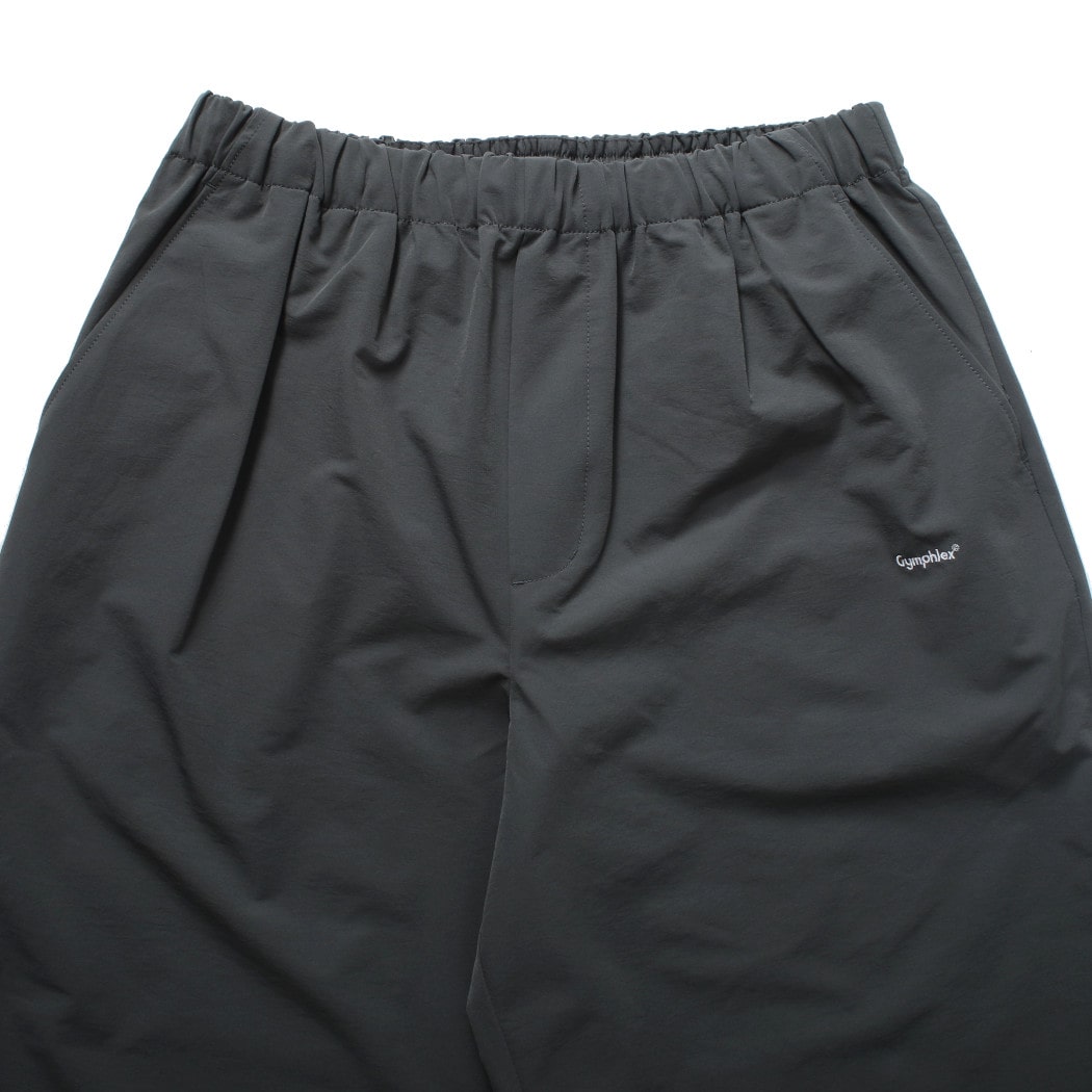 GYMPHLEX ジムフレックス ポリエステルダブルクロス イージーパンツ チャコール