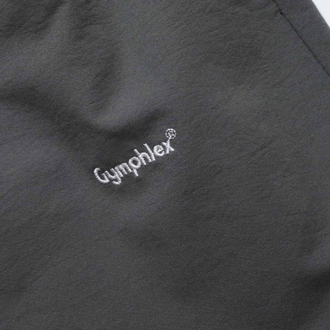 GYMPHLEX ジムフレックス ポリエステルダブルクロス イージーパンツ チャコール