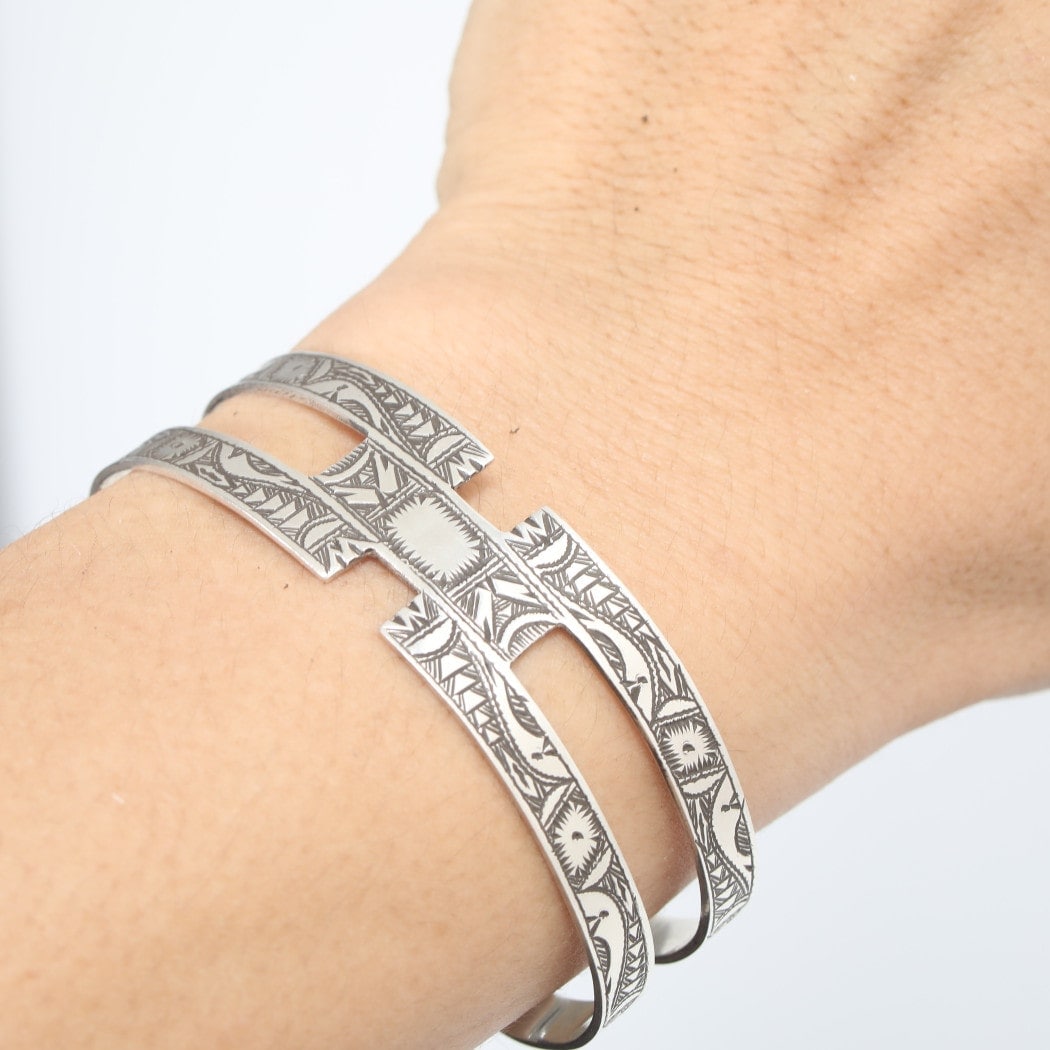 トゥアレグシルバー バングル シルバー999 ワイドバングル Touareg TOUAREG SILVER】トゥアレグシルバー 999 バングル BANGLE A12