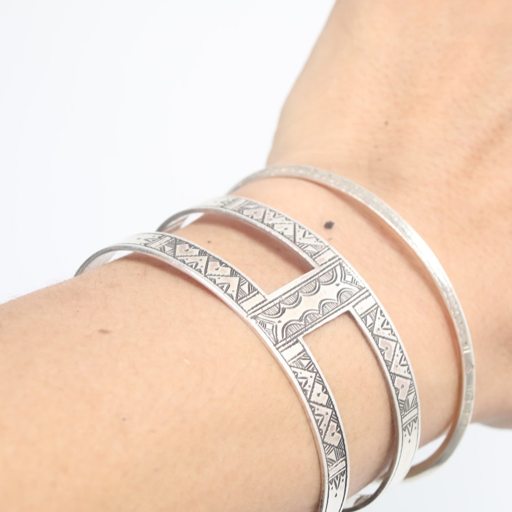 トゥアレグ　ジュエリー　シルバー　H型 TOUAREG SILVER JEWELRY トゥアレグ シルバー ジュエリー