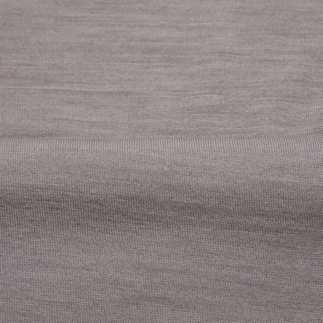 CAPERTICA カペルチカ ウールTシャツ Super120s ウオッシャブルウール グレー GRAISE