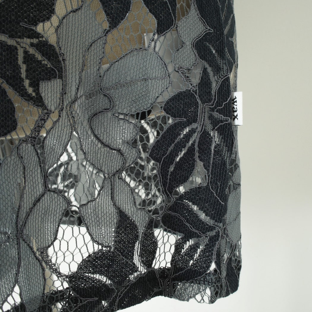 WAXLONDON ワックスロンドン ディドコットシャツ フローラル レース ブルー DIDCOT FLORAL LACE BLUE