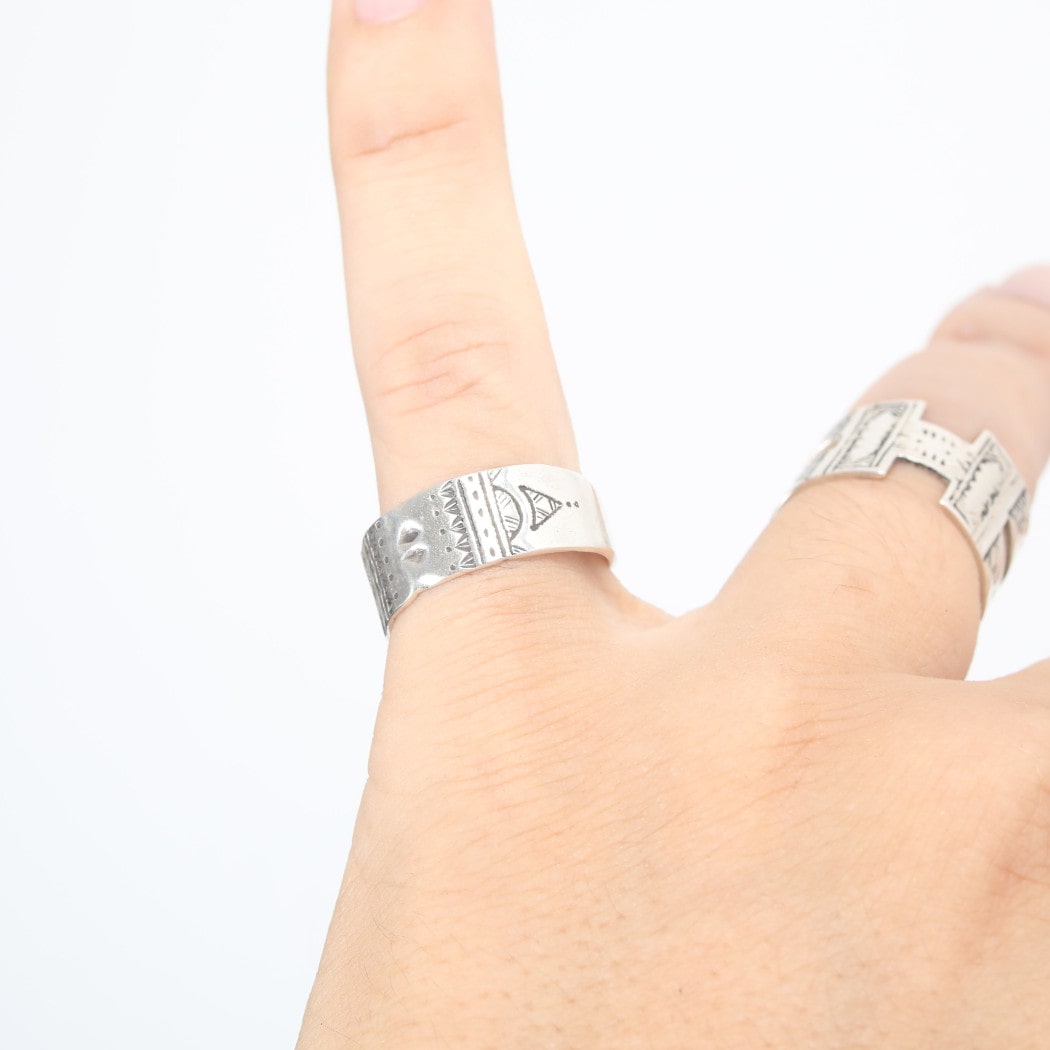 TOUAREG SILVER JEWELRY トゥアレグ シルバー ジュエリー シルバーリング SMALE シルバー 22号