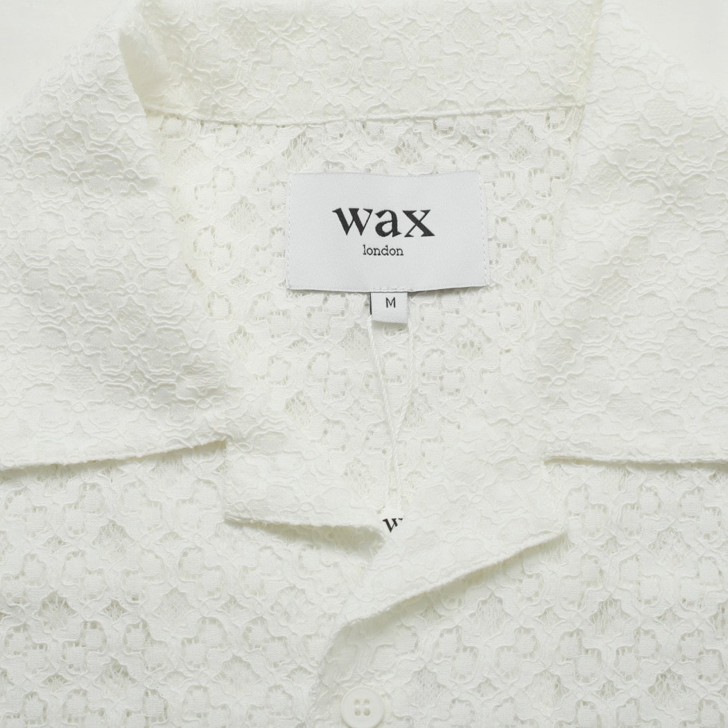 WAXLONDON ワックスロンドン ディドコットシャツ ホワイト DIDCOT CORDED LACE WHITE