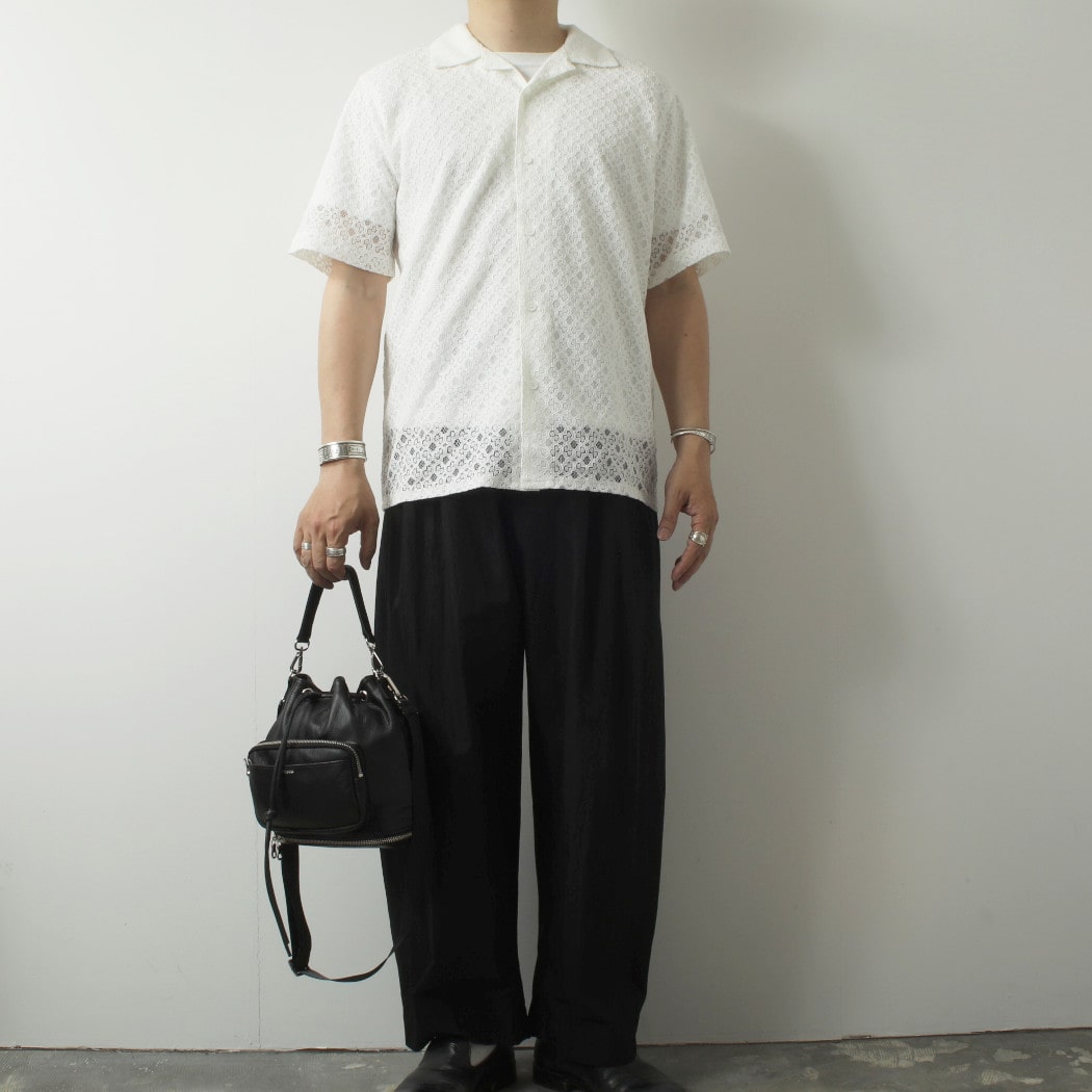 WAXLONDON ワックスロンドン ディドコットシャツ ホワイト DIDCOT CORDED LACE WHITE