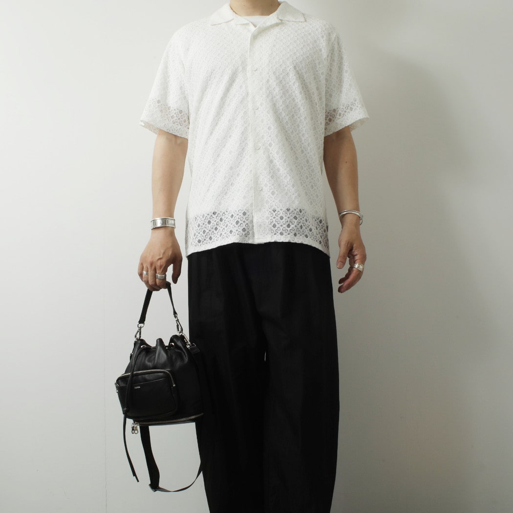 WAXLONDON ワックスロンドン ディドコットシャツ ホワイト DIDCOT CORDED LACE WHITE