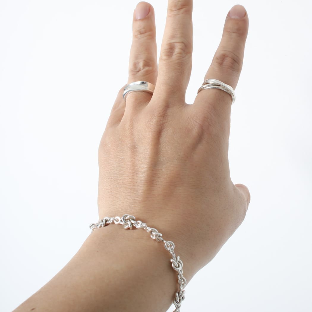 INTERIM インテリム タスコシルバー スモール チェーン ブレスレット1