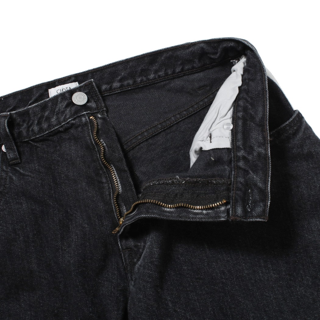 CIOTA シオタ New Baggy 5 Pocket Pants 生機 デニム スビンコットン 13.5ozバギーデニム ミディアムブラック