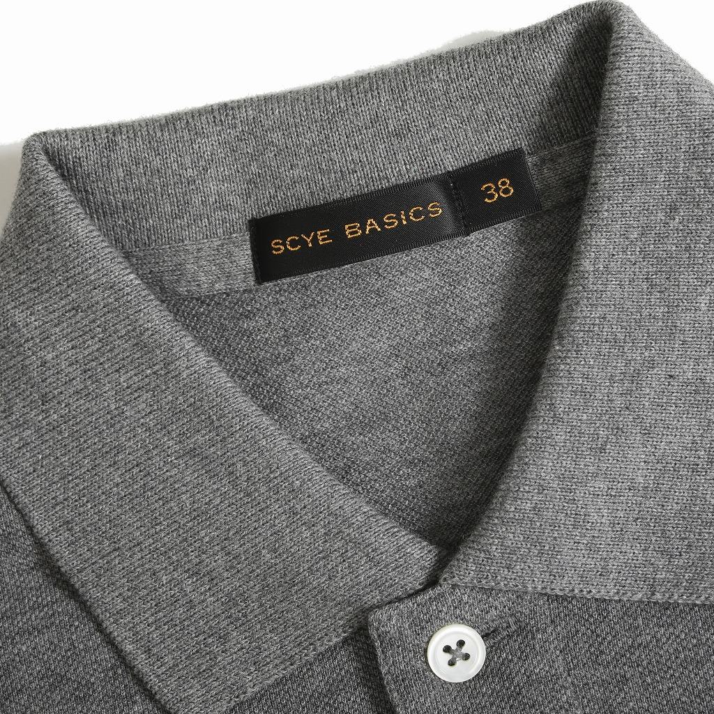 Scye/SCYE BASICS サイベーシックス 鹿の子 ポロシャツ Cotton Pique