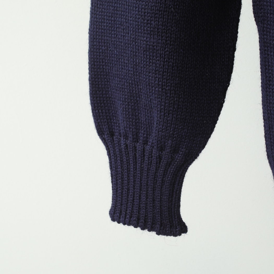 Guernsey Woollens ガンジーウーレンズ ガンジーセーター フィッシャーマンセーター ネイビー
