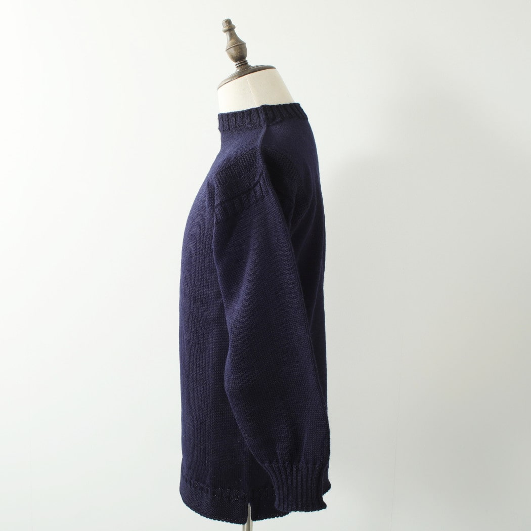 Guernsey Woollens ガンジーウーレンズ ガンジーセーター フィッシャーマンセーター ネイビー