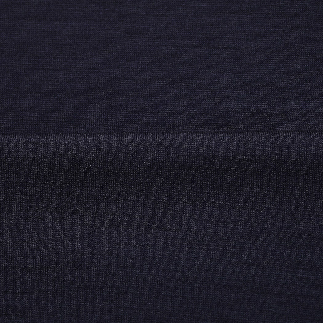 CAPERTICA カペルチカ ウールTシャツ Super120s ウオッシャブルウール ネイビー