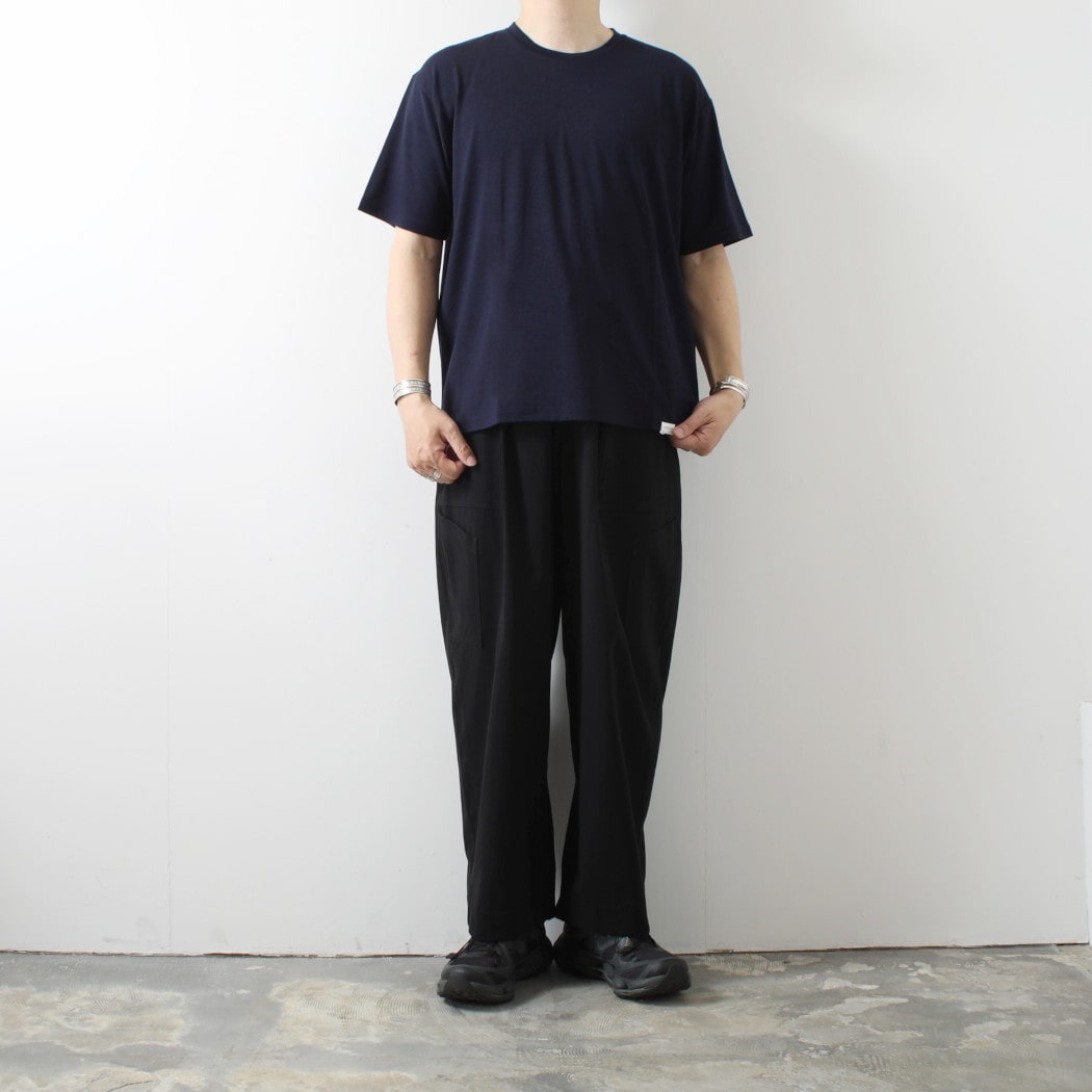 CERRUTI 無地ストレッチ ウールダークネービー marka マーカ スーパー130's ウールナッピング 2Bブレザー