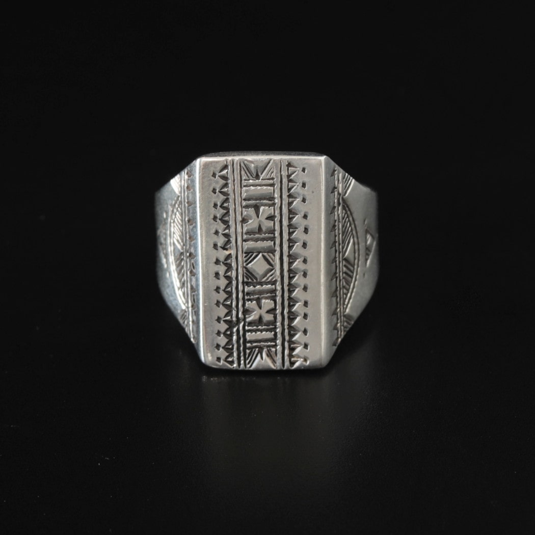 Touareg silver jewelry シルバーリング SQARE シルバー 24