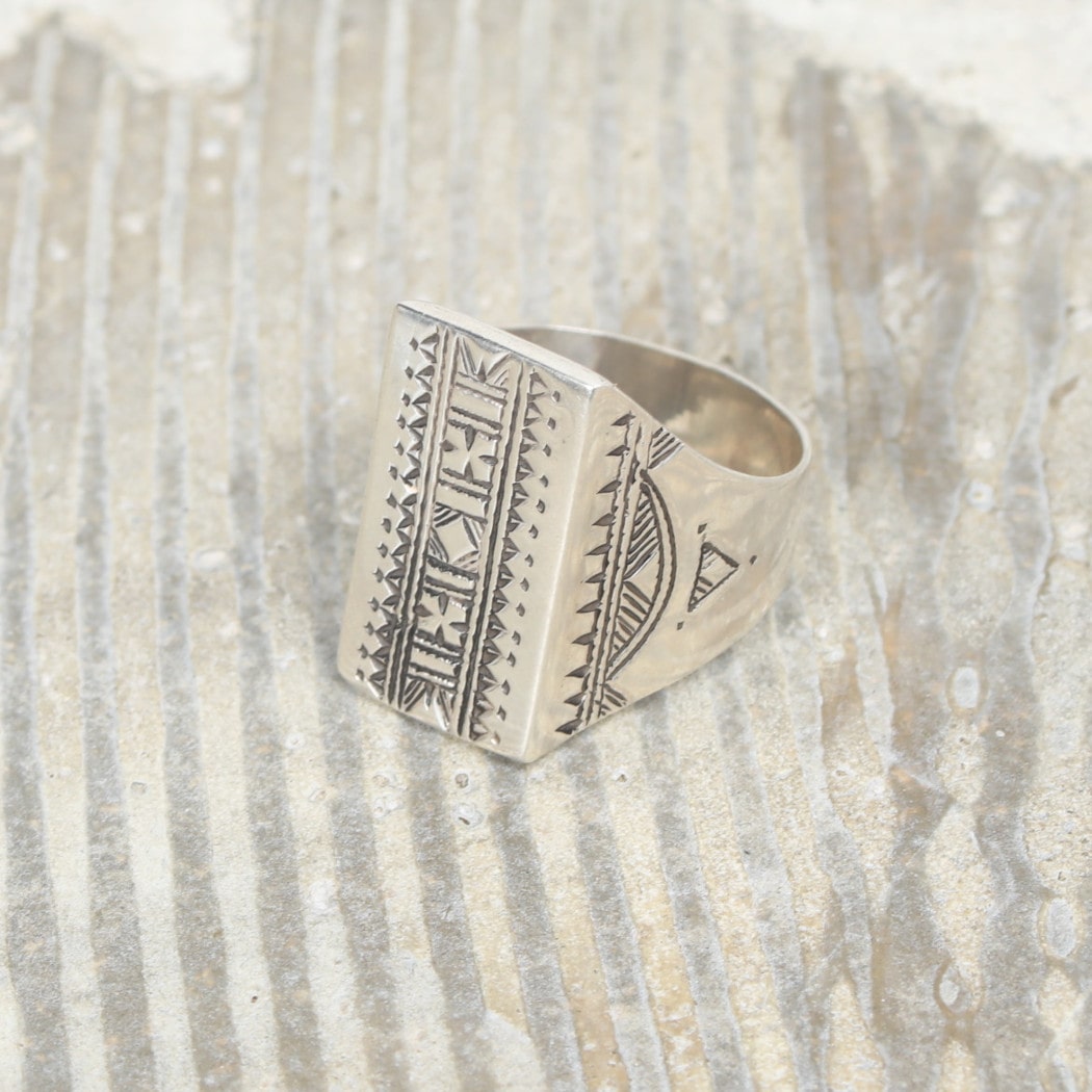 Touareg silver jewelry シルバーリング SQARE シルバー 24