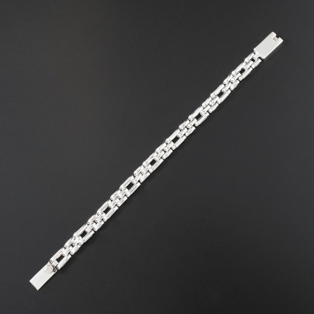 INTERIM インテリム タスコシルバー フラット チェーン ブレスレット1