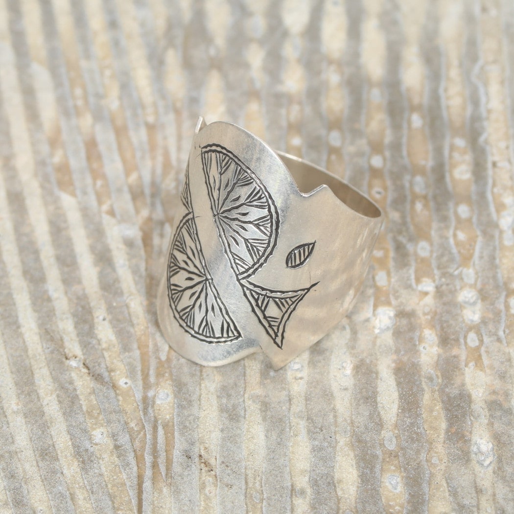 TOUAREG SILVER JEWELRY トゥアレグ シルバー ジュエリー シルバーリング FLOWER シルバー 24号