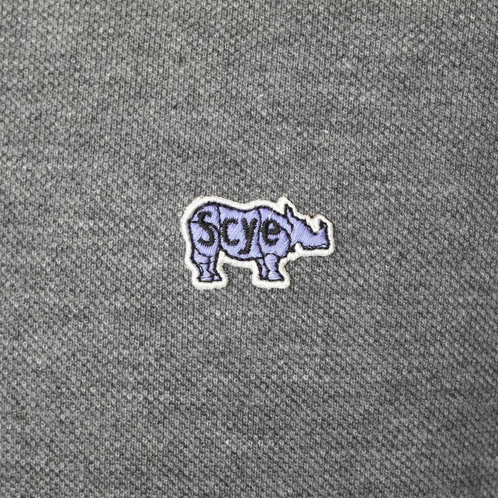 Scye/SCYE BASICS サイベーシックス 鹿の子 ヘンリーネック T
