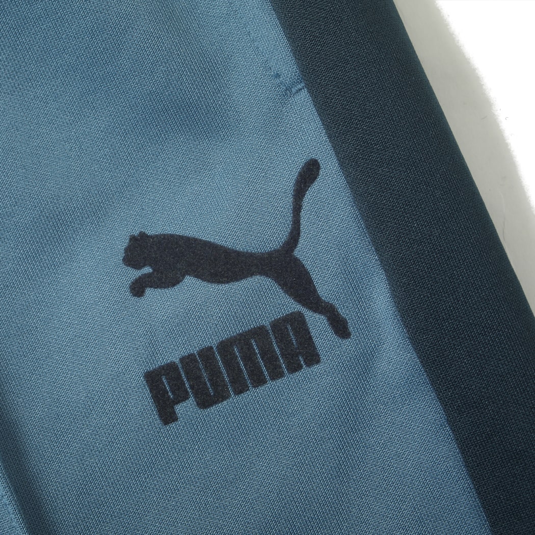 PUMA プーマ t7 ワイド トラックパンツ ブルー DEEP DIVE