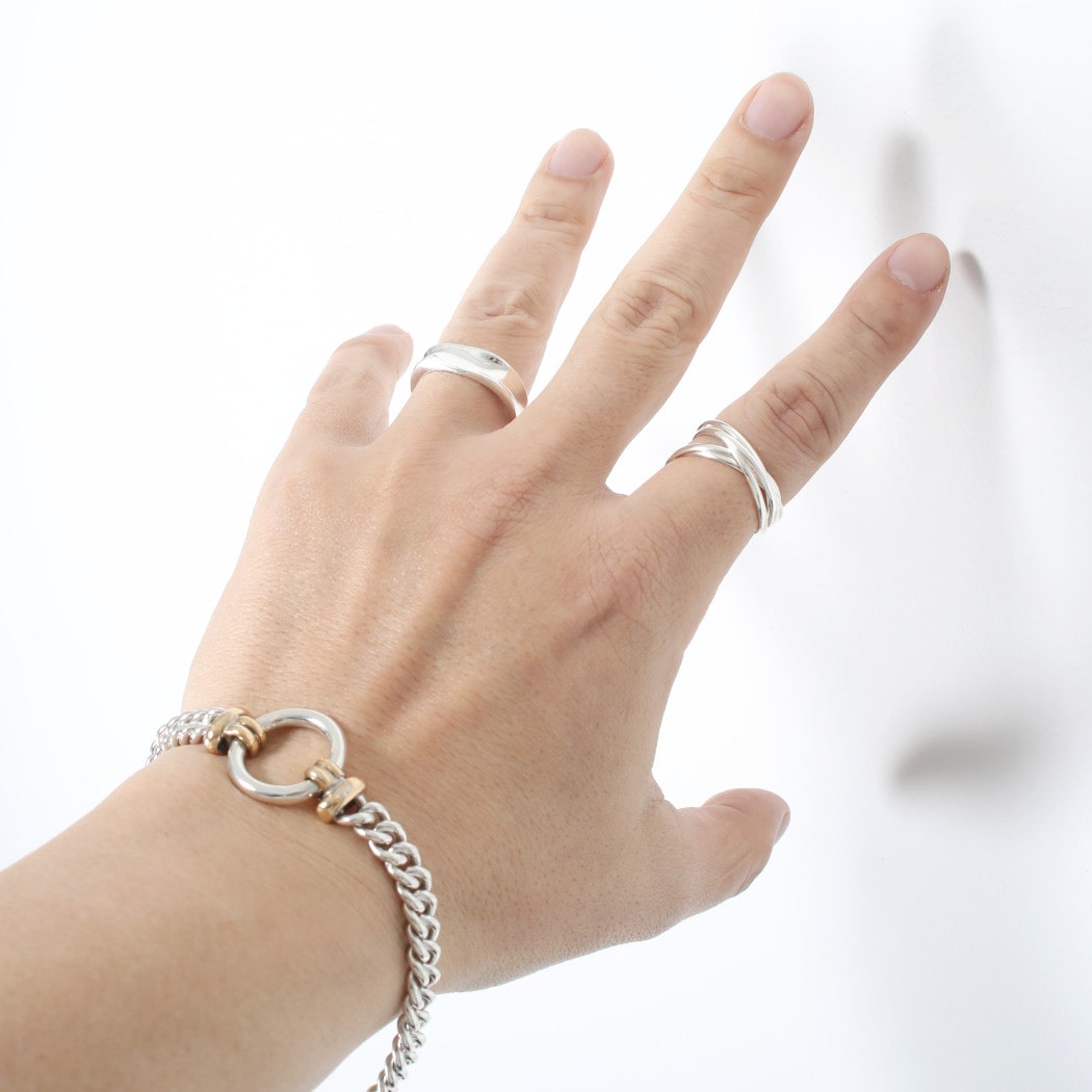 INTERIM インテリム タスコ シルバー ブラス サークル チェーン