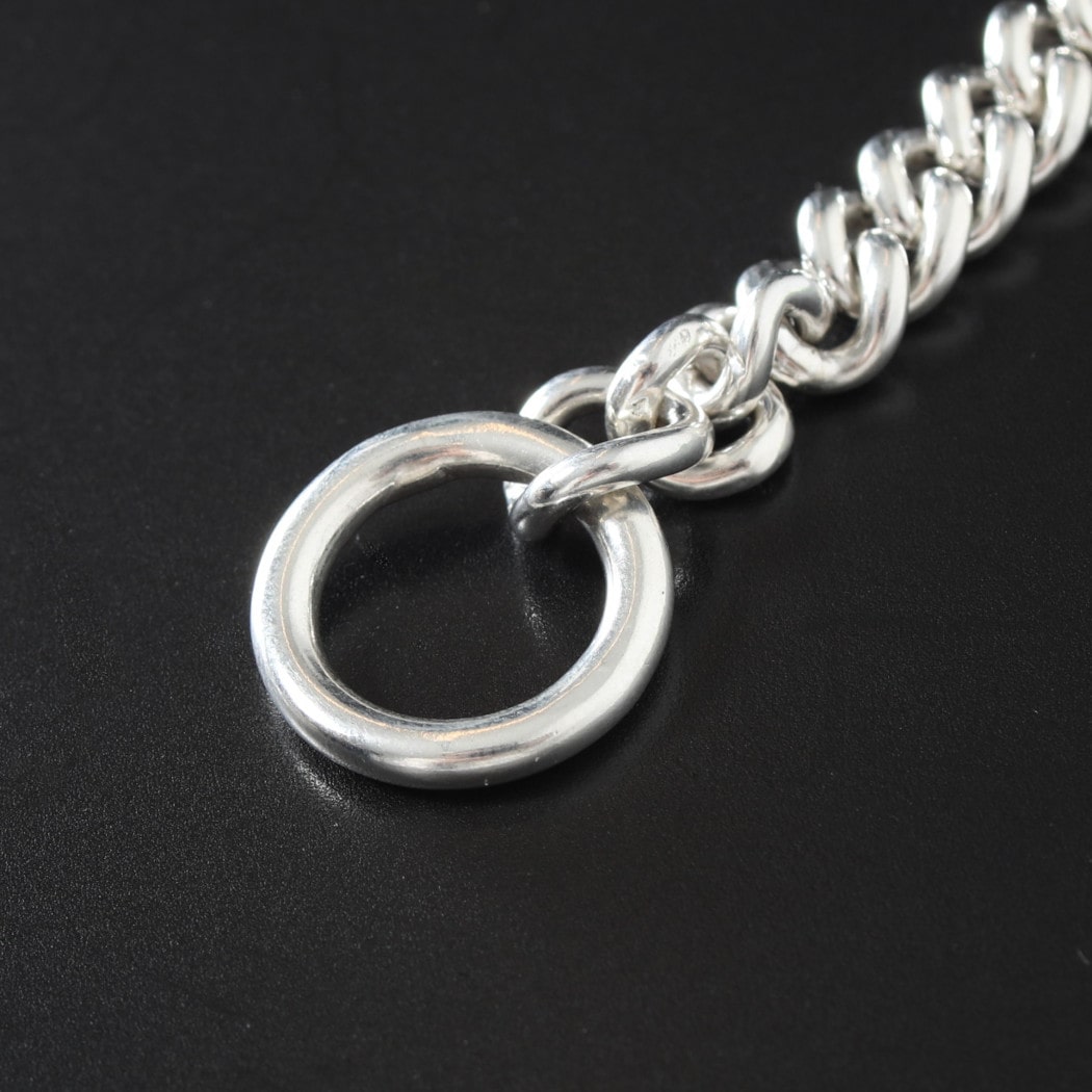 INTERIM インテリム タスコ シルバー ブラス サークル チェーン ブレスレット TAXCO SILVER and BRASS CIRCLE BRACELET シルバー